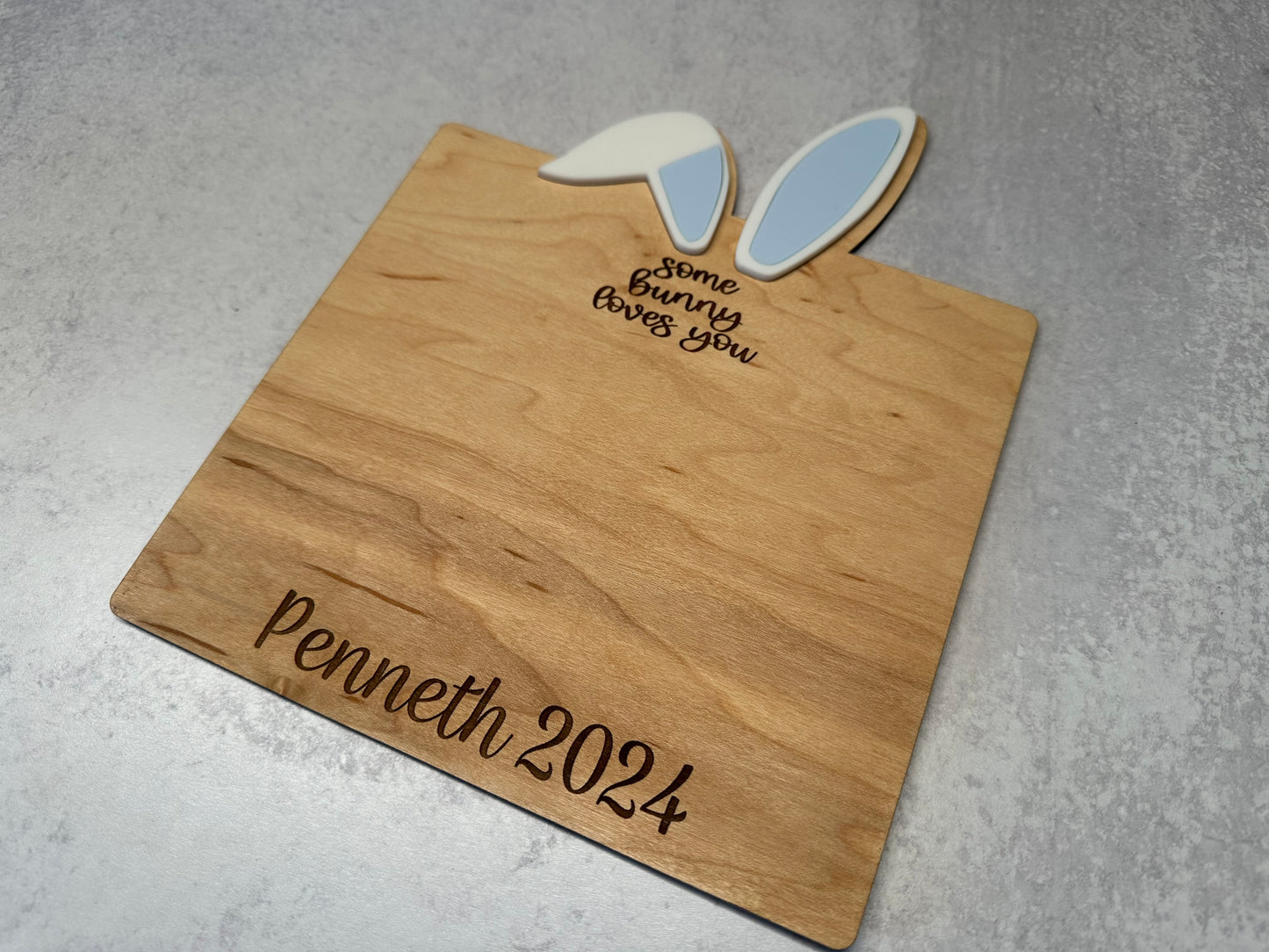 Bunny Love Footprint Sign
