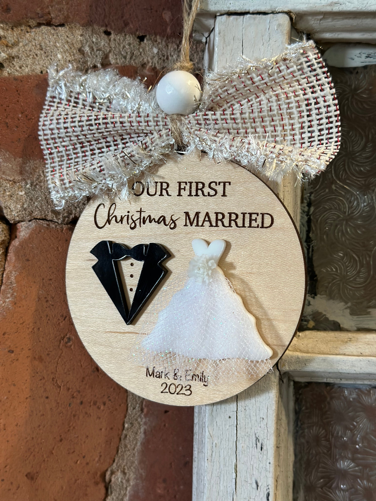 Our First Christmas Married Ornament