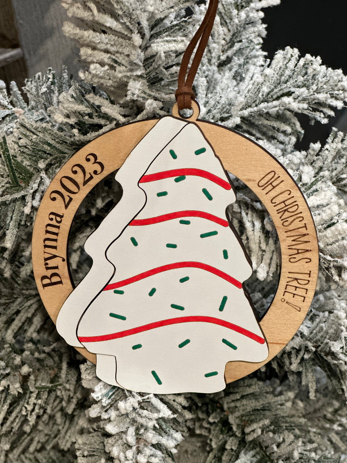 Christmas Tree Cake Ornament