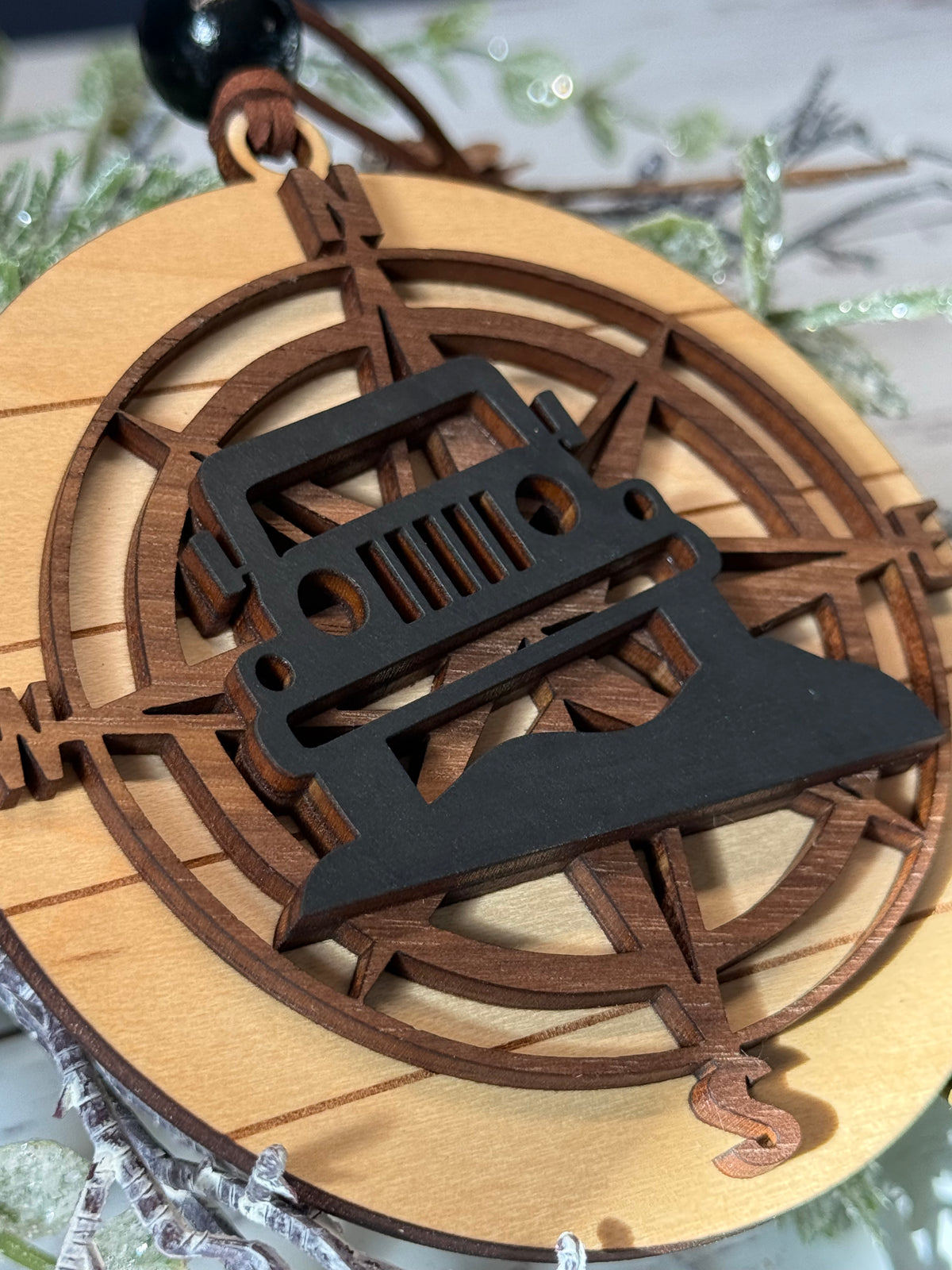 Off-Road Compass Ornament