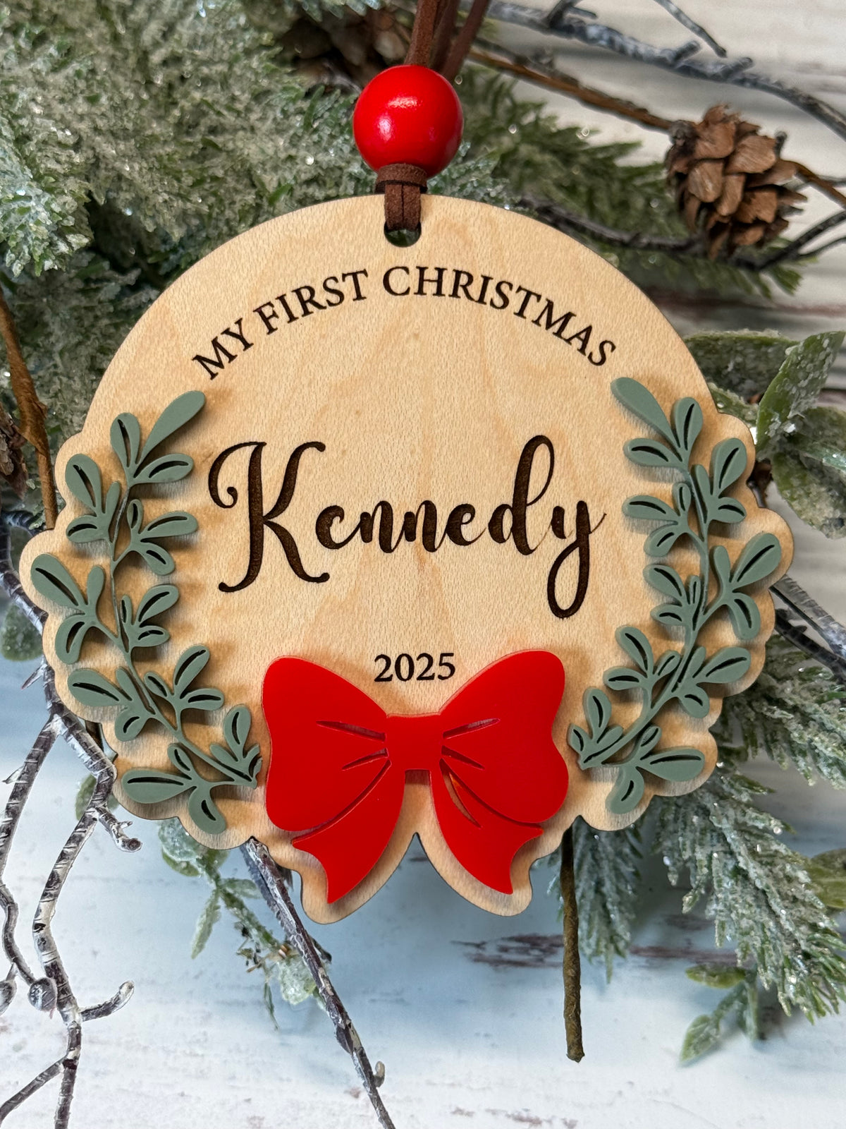 My First Christmas Wreath Ornament