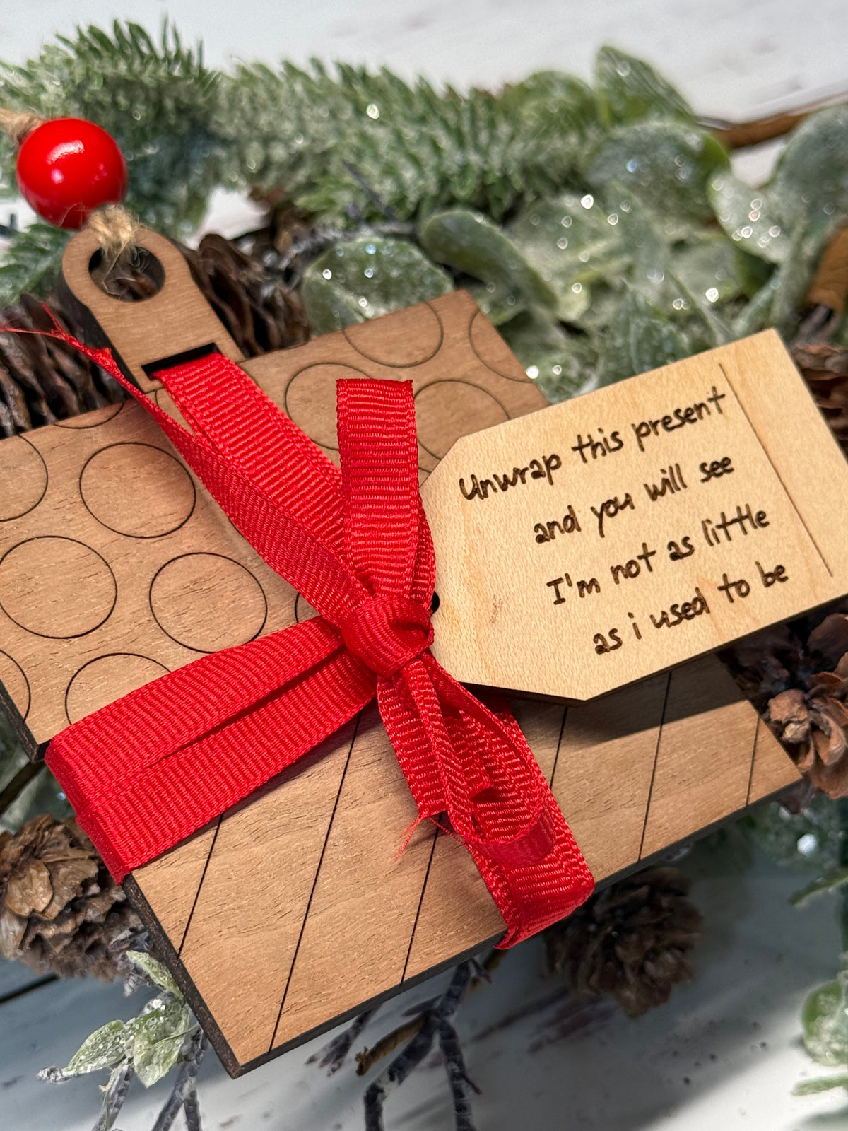 Watch Me Grow Present Ornament