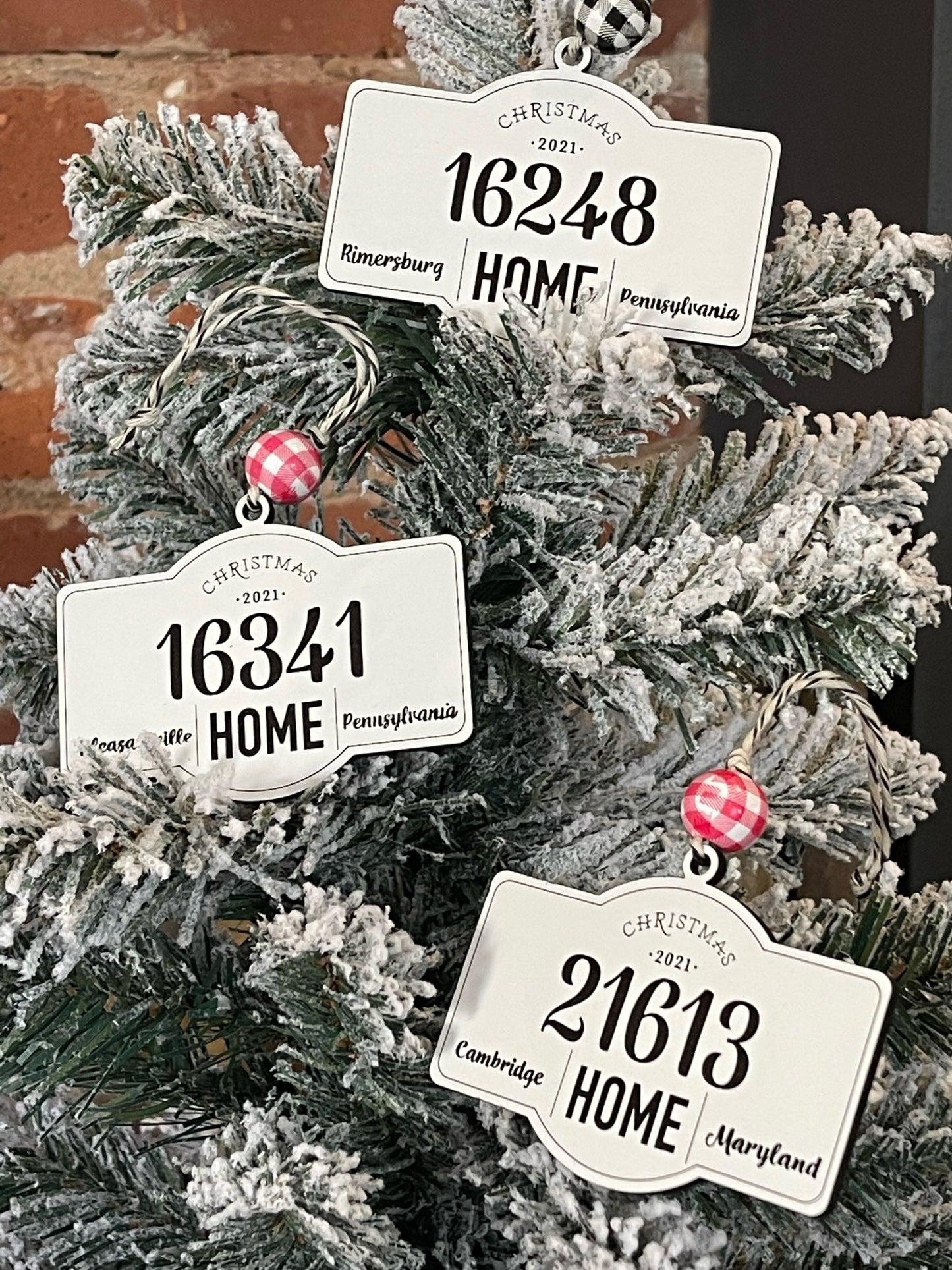 Zip Code Ornament