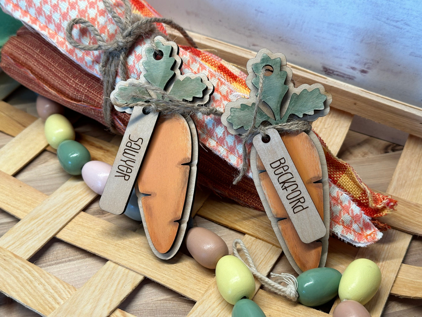 Carrot Basket Tag