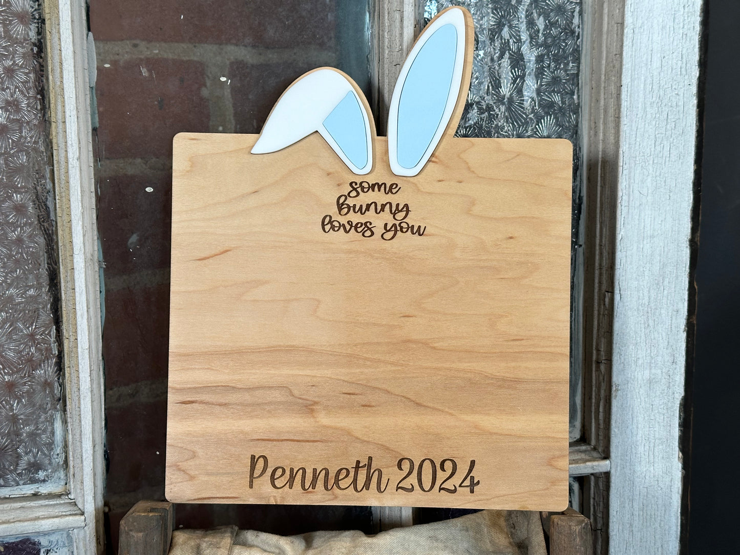 Bunny Love Footprint Sign