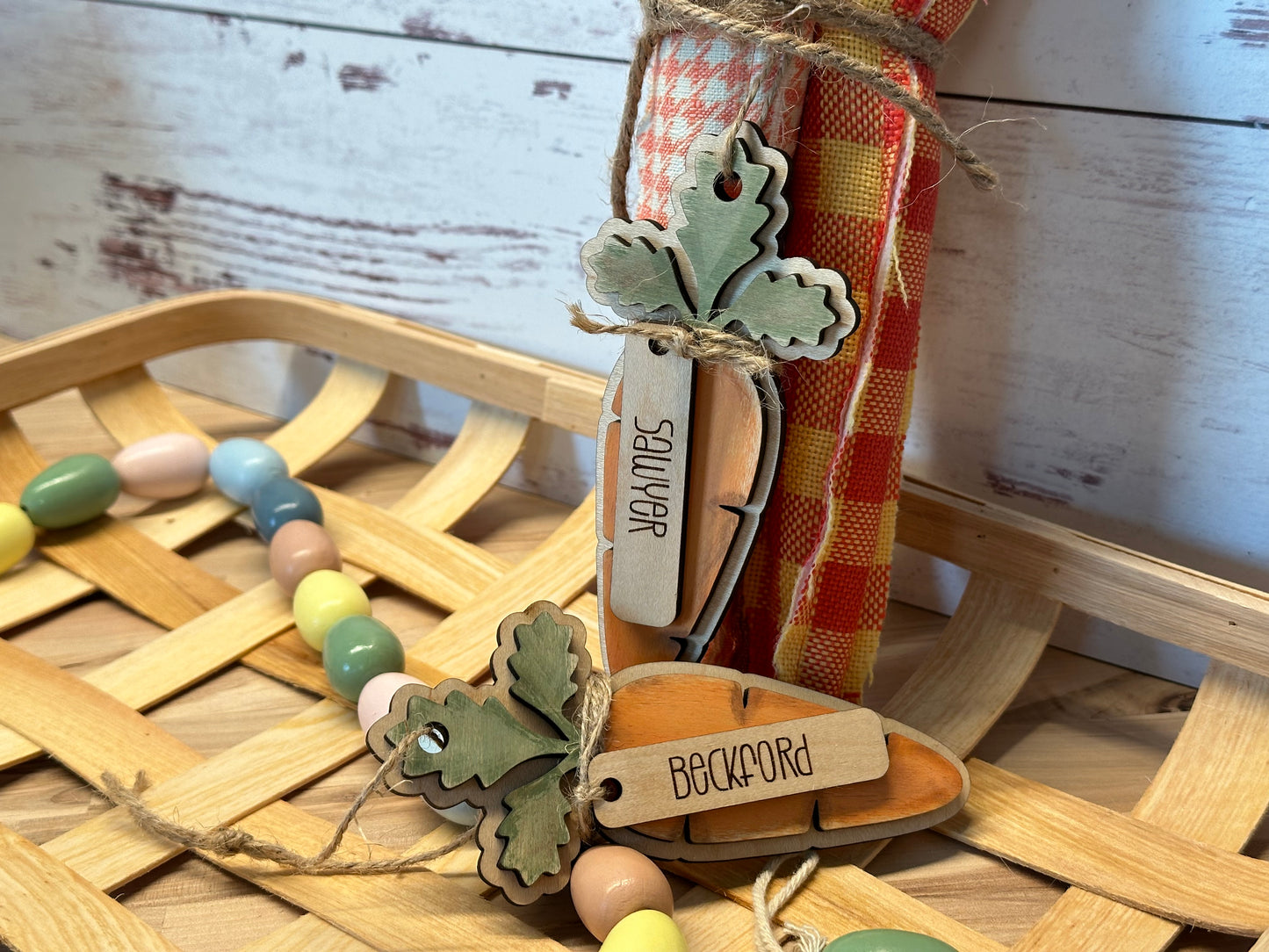 Carrot Basket Tag