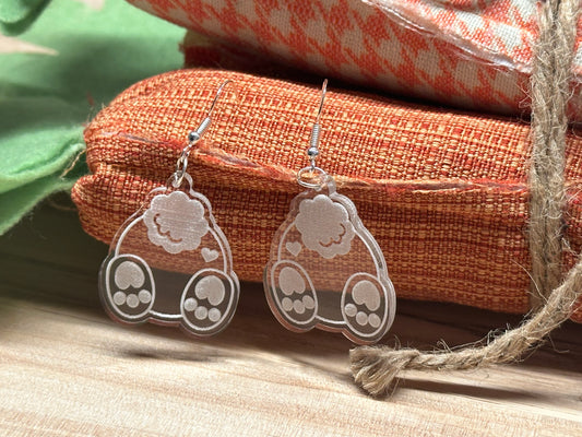Bunny Butt Earrings