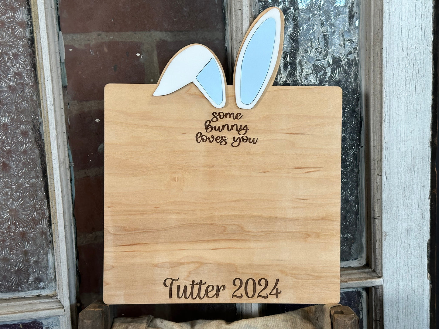 Bunny Love Footprint Sign