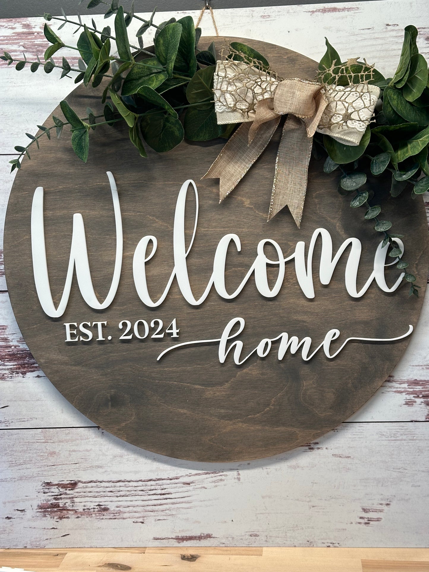 Welcome sign, 18”