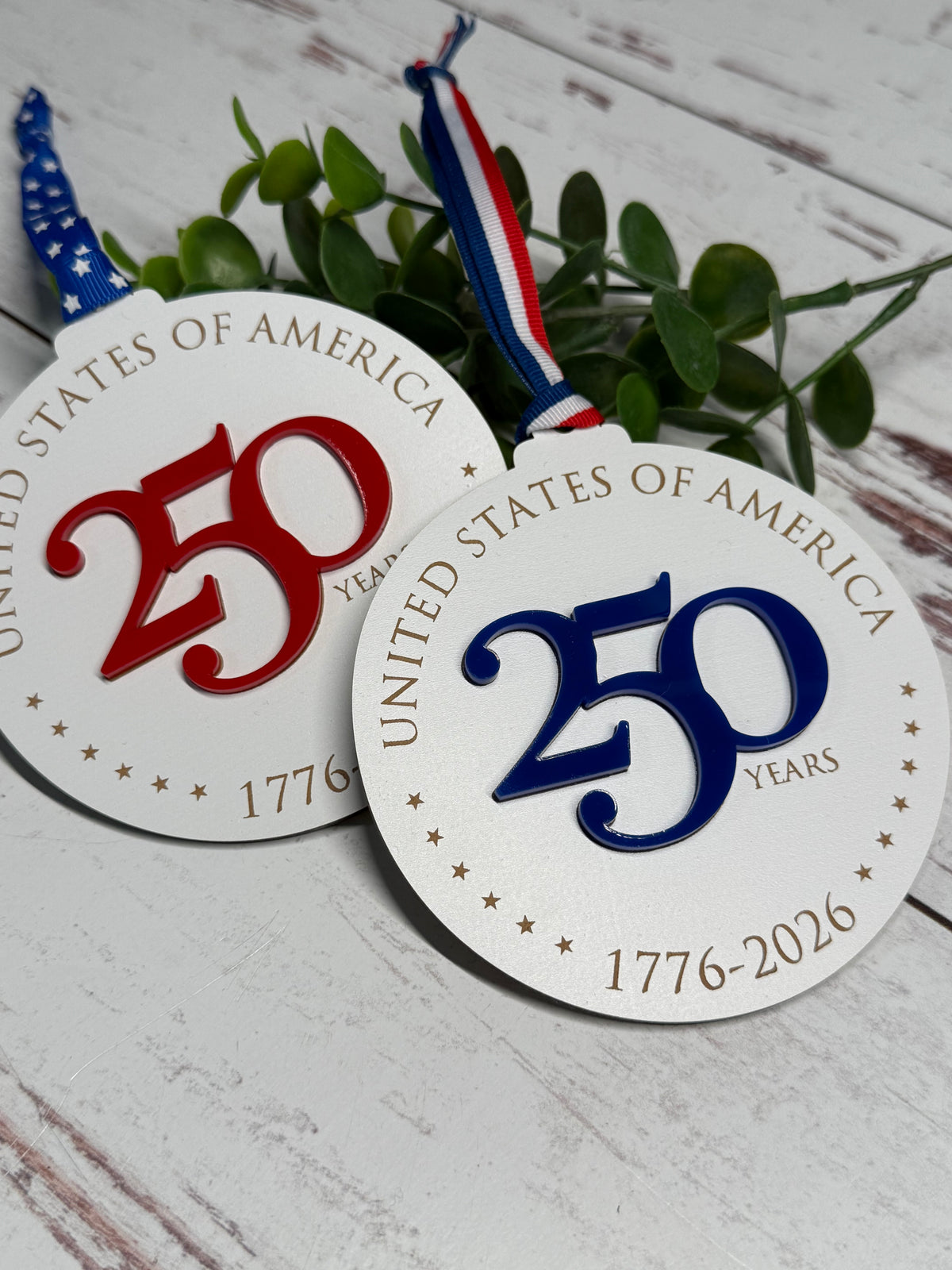 Happy Birthday America 1776–2026 Ornament