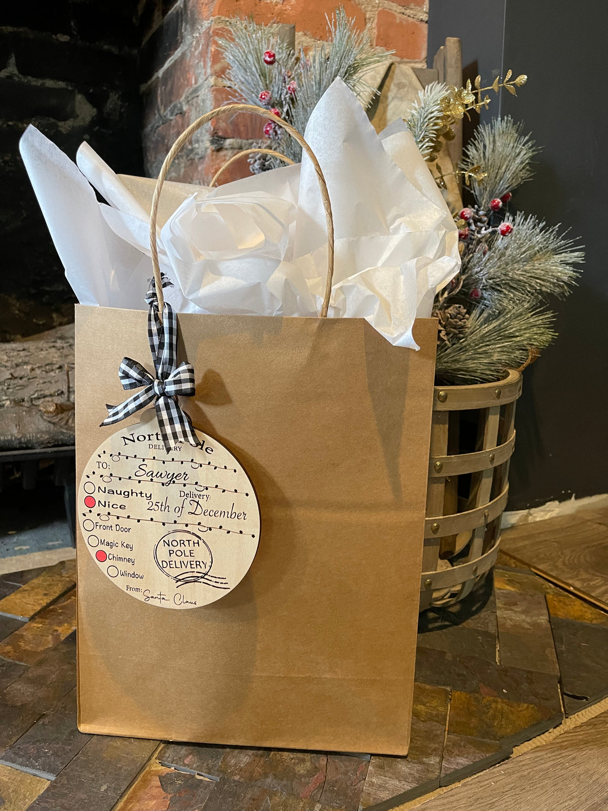 North Pole Delivery Ornament