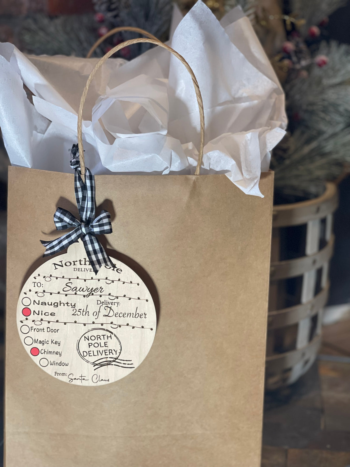 North Pole Delivery Ornament