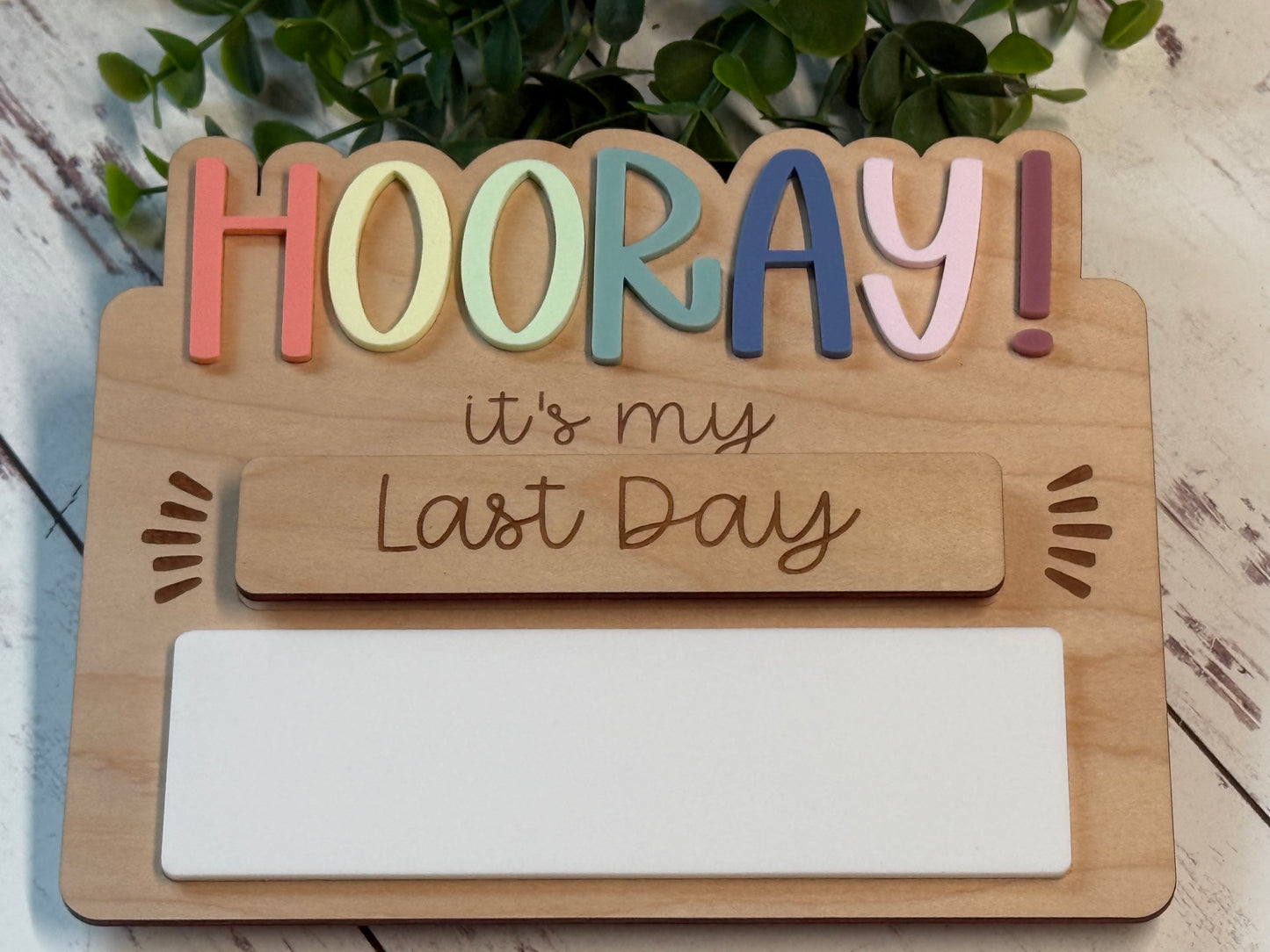 HOORAY School Sign