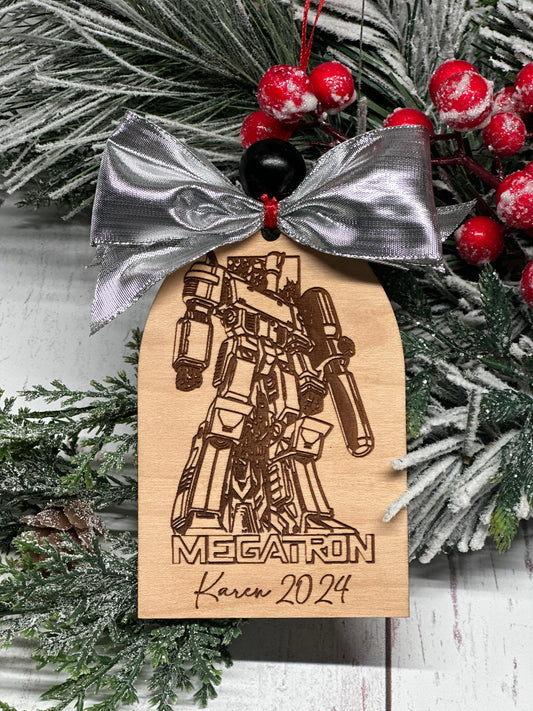 Favorite Character Engraved Tag Ornament