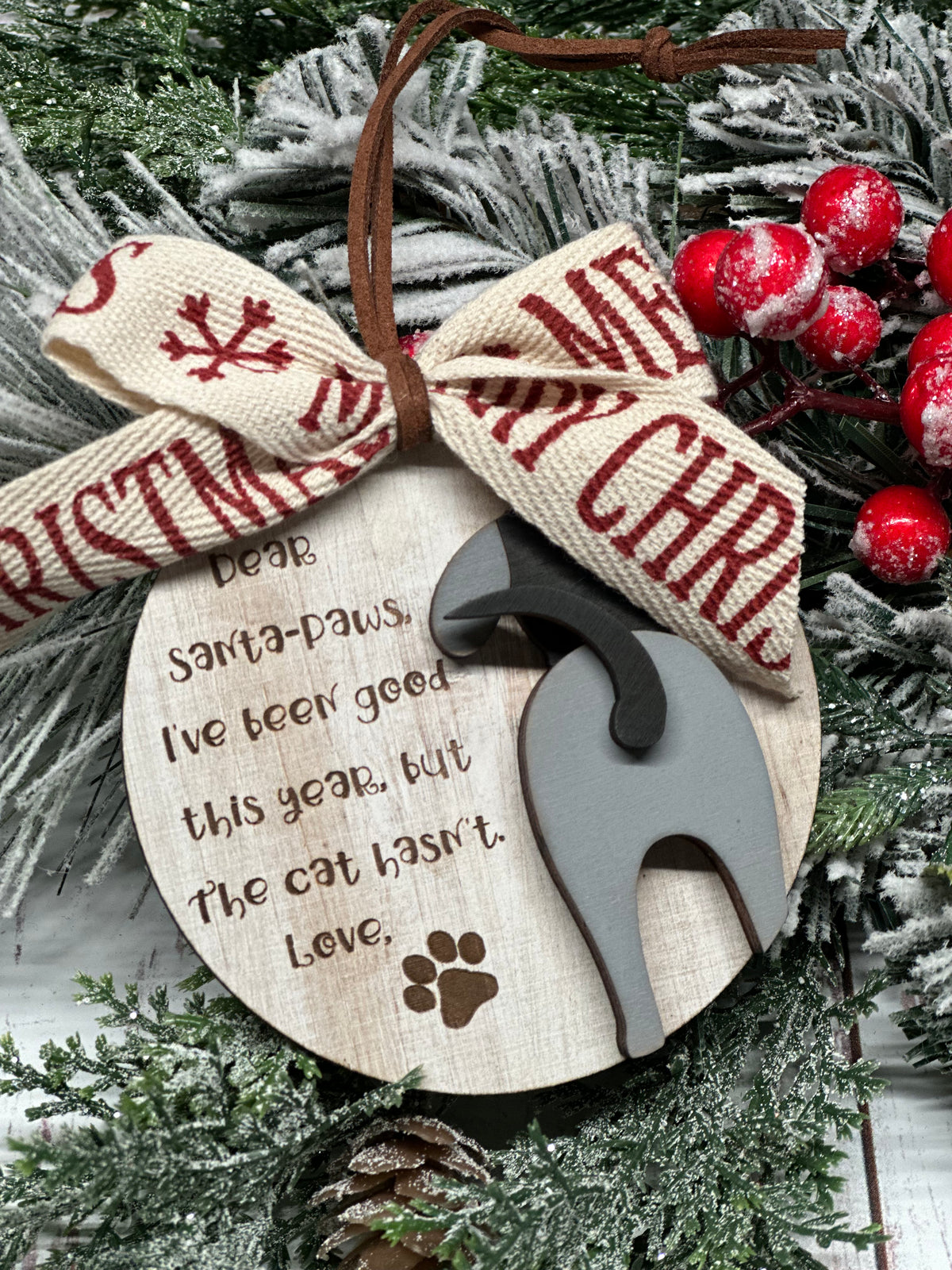 Dear Santa Paws Ornament
