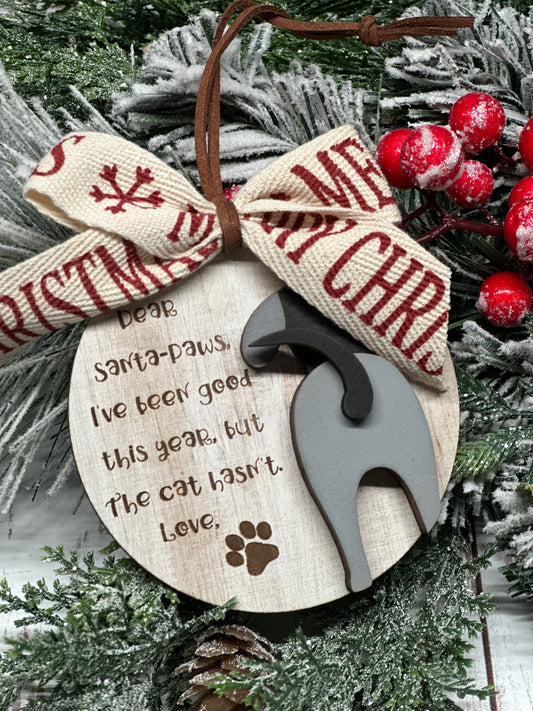 Dear Santa Paws Ornament