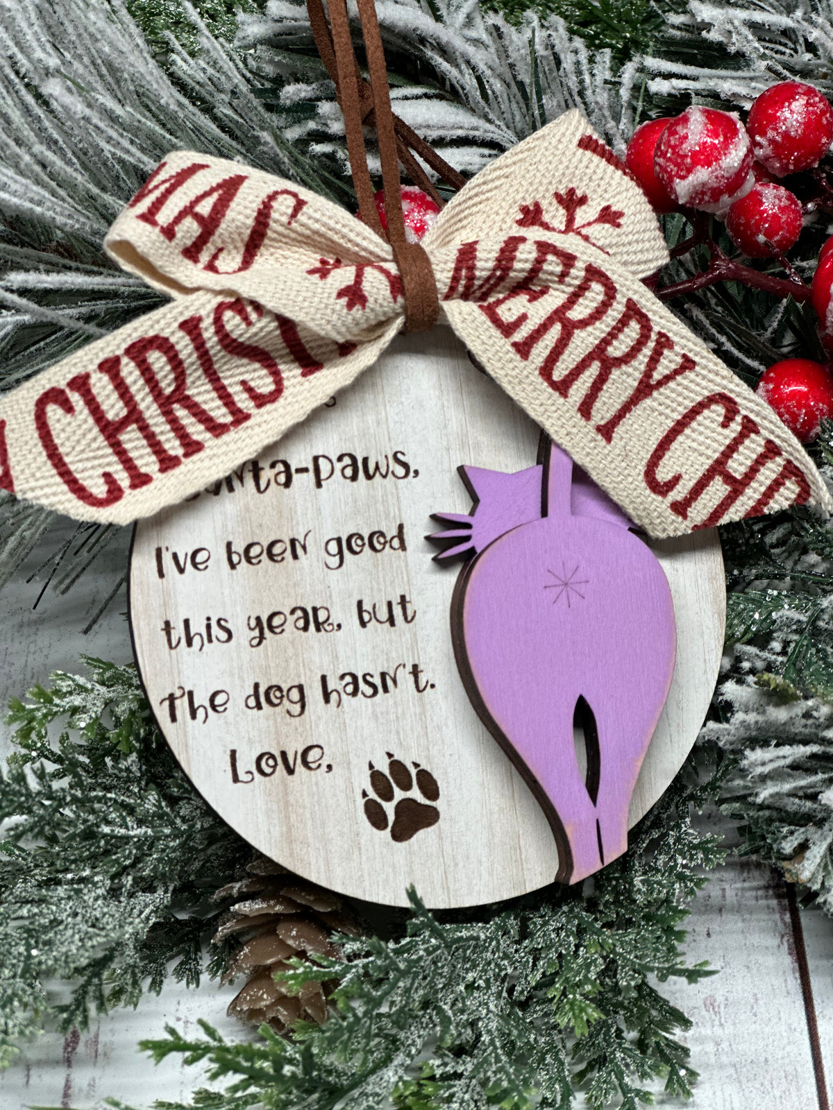 Dear Santa Paws Ornament
