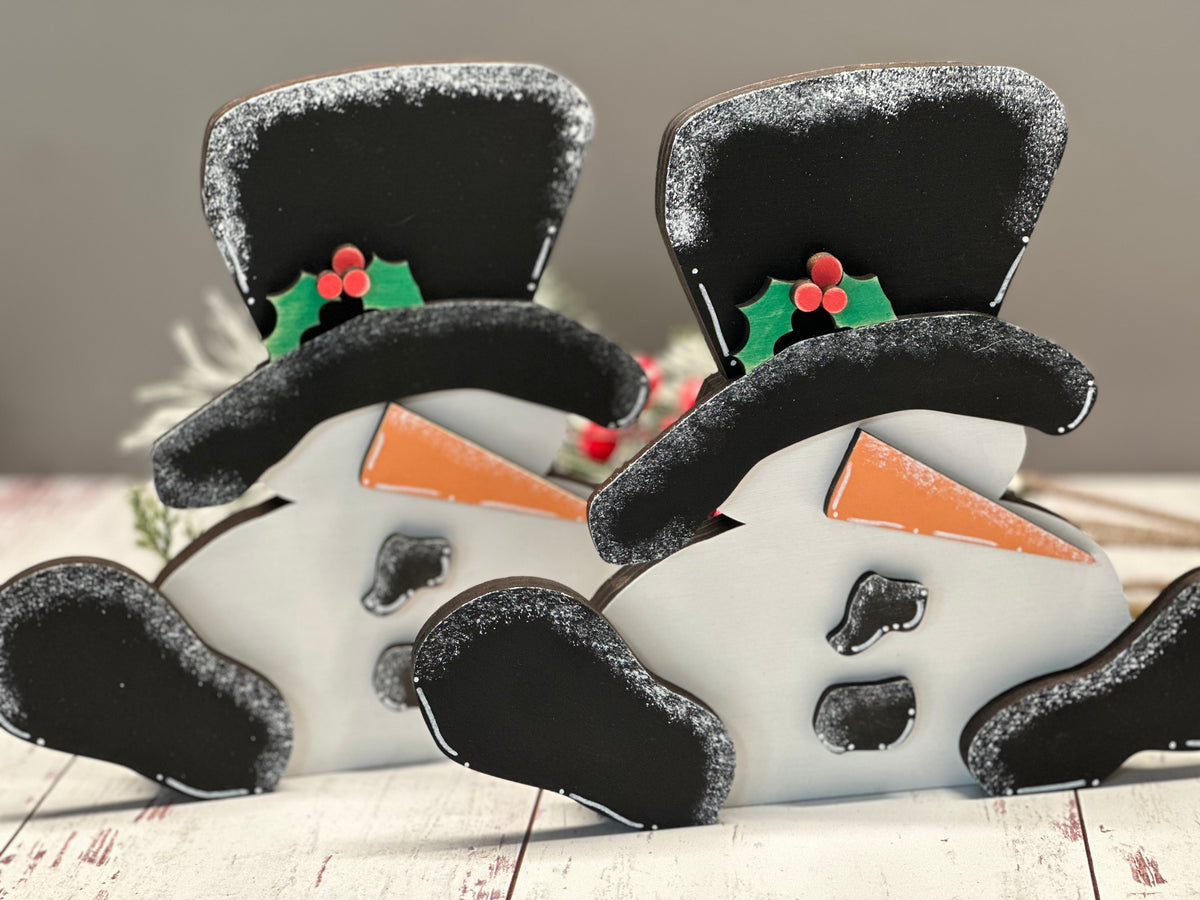 Personalized Snowman Shelf Sitter