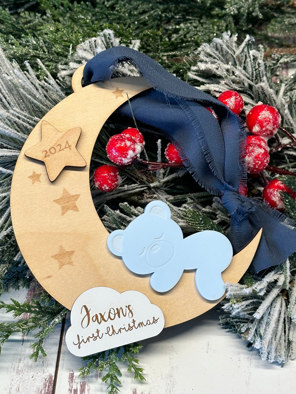 Baby's First Christmas Bear Ornament