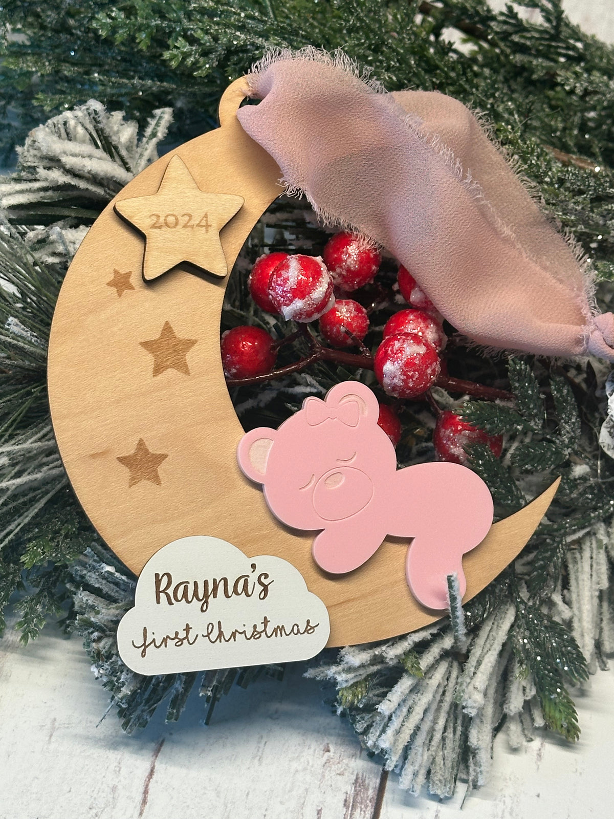 Baby's First Christmas Bear Ornament