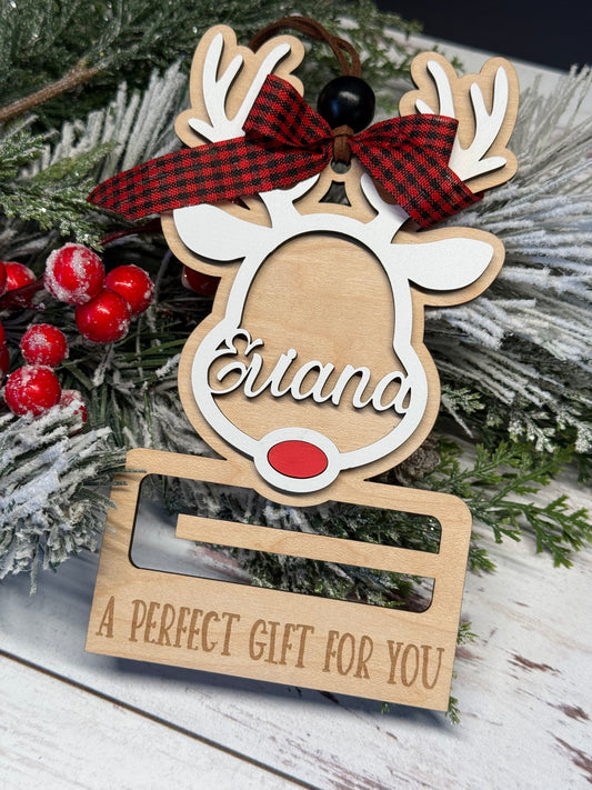 Perfect Gift Money Holder Reindeer