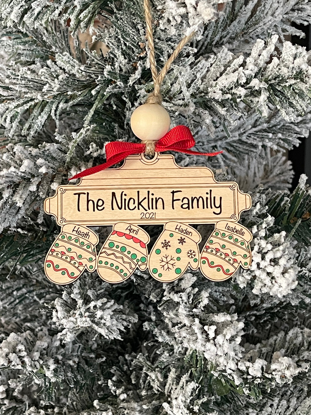 Mitten Family Ornament