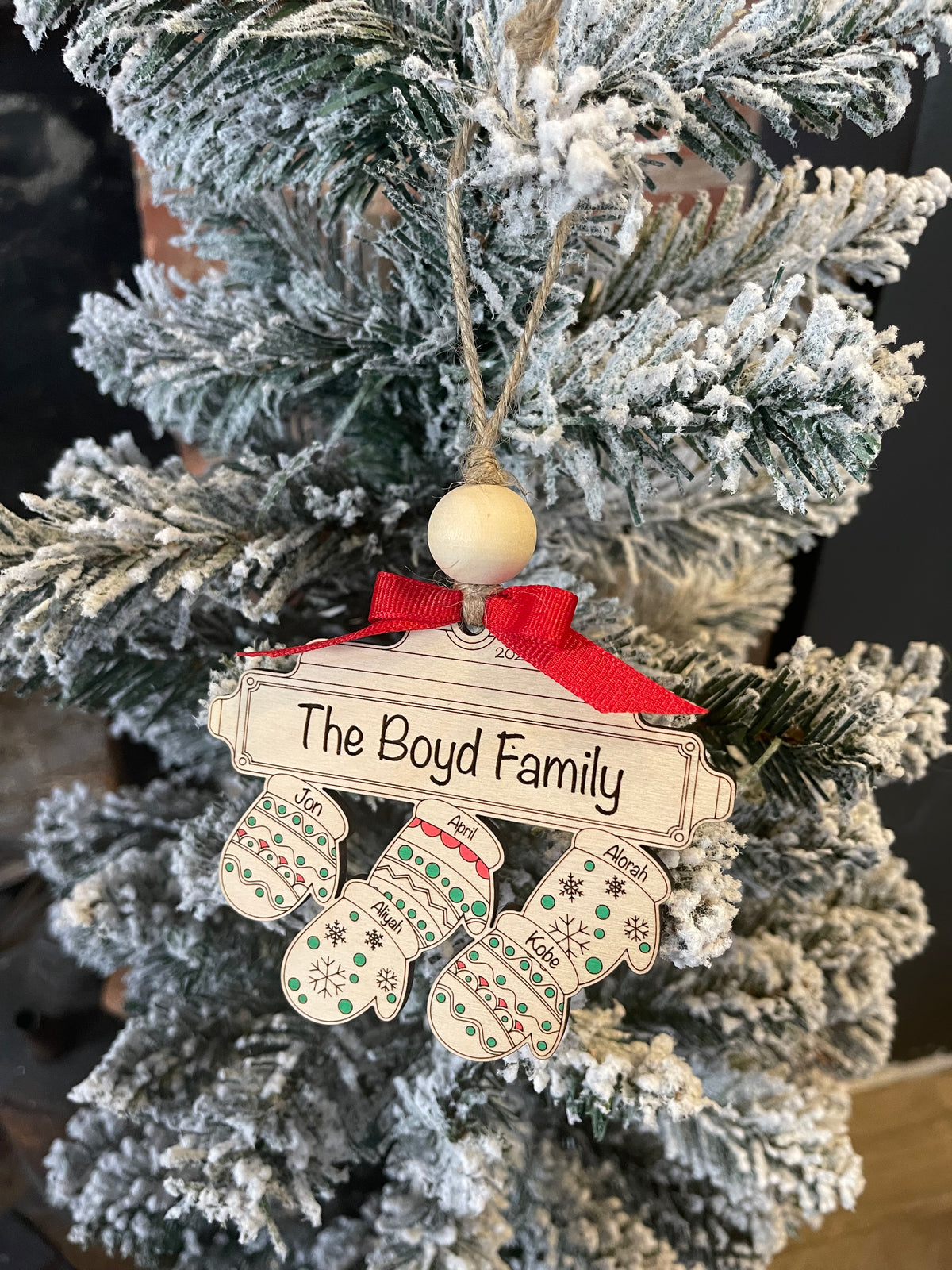 Mitten Family Ornament