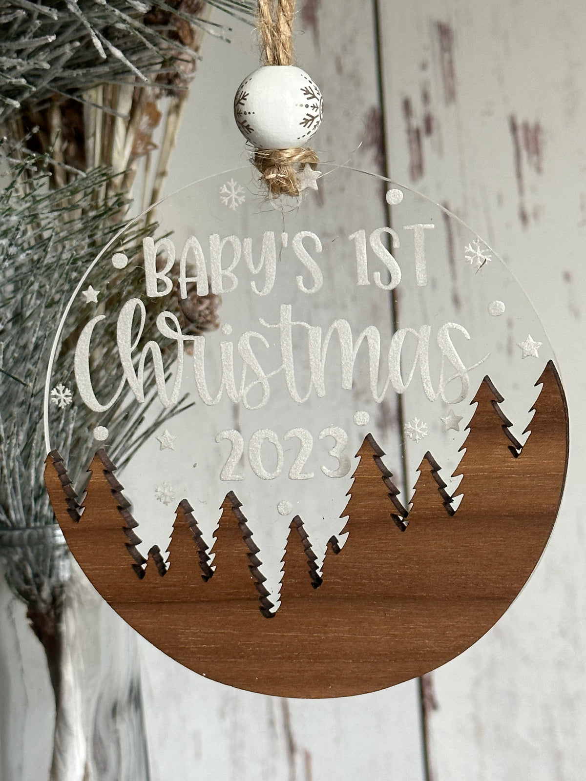 Baby's 1st Christmas Acrylic Tree Ornament