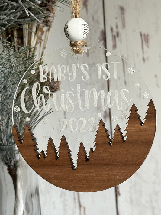 Baby's 1st Christmas Acrylic Tree Ornament