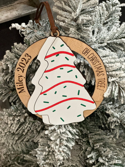 Christmas Tree Cake Ornament