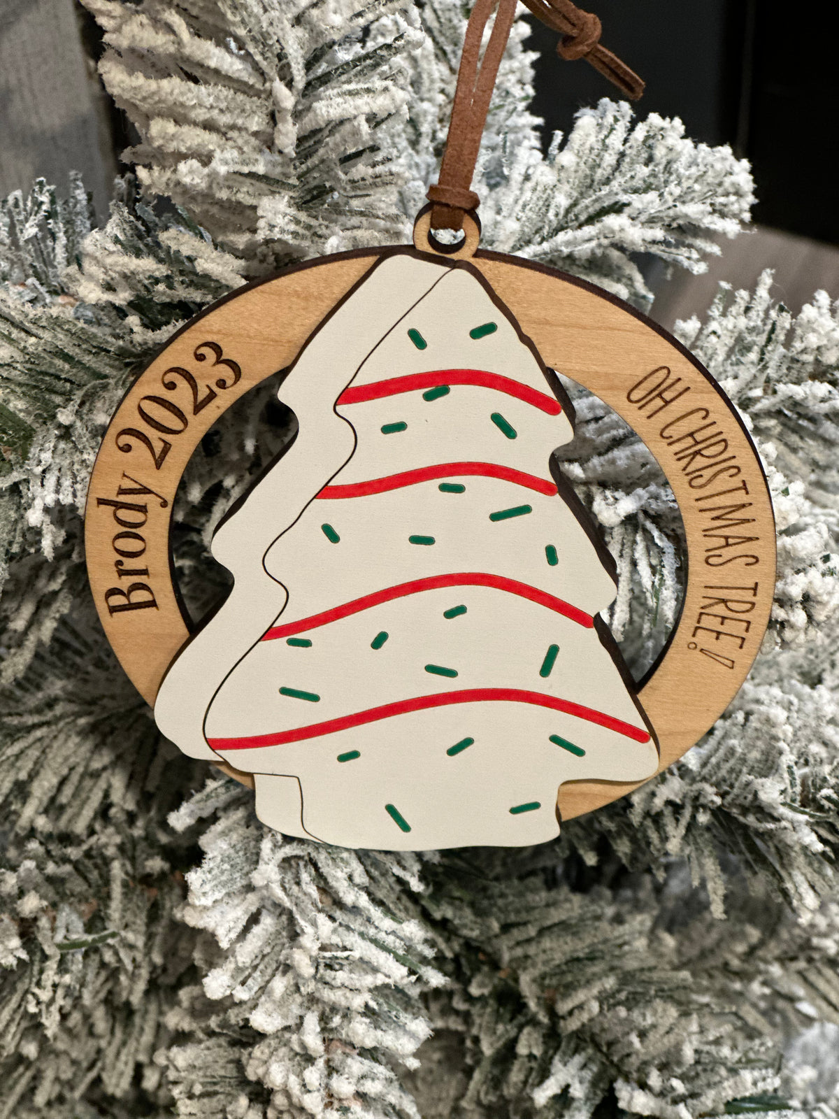 Christmas Tree Cake Ornament