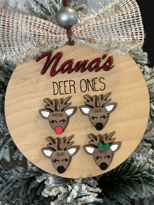Deer Ones Family Ornament