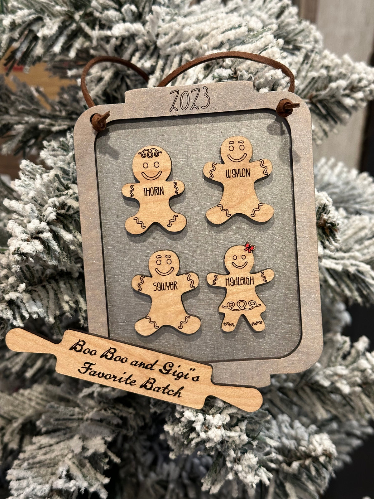 Cookie Sheet Family Ornament