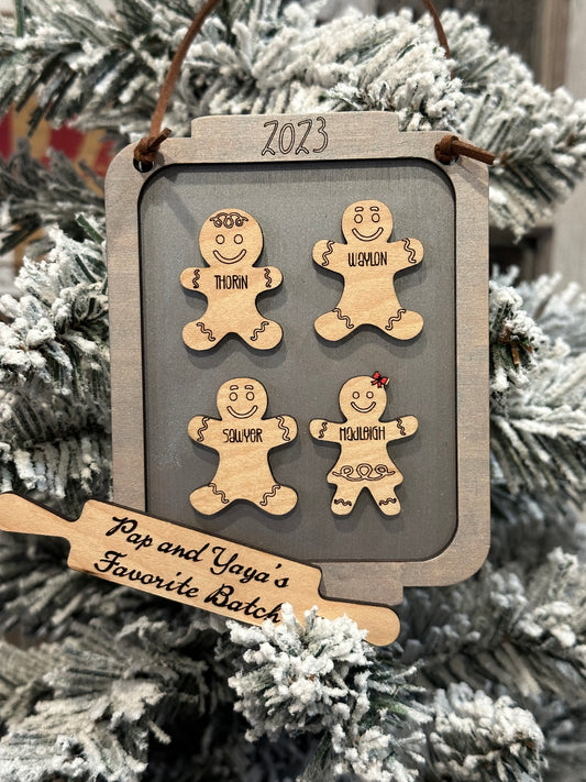 Cookie Sheet Family Ornament