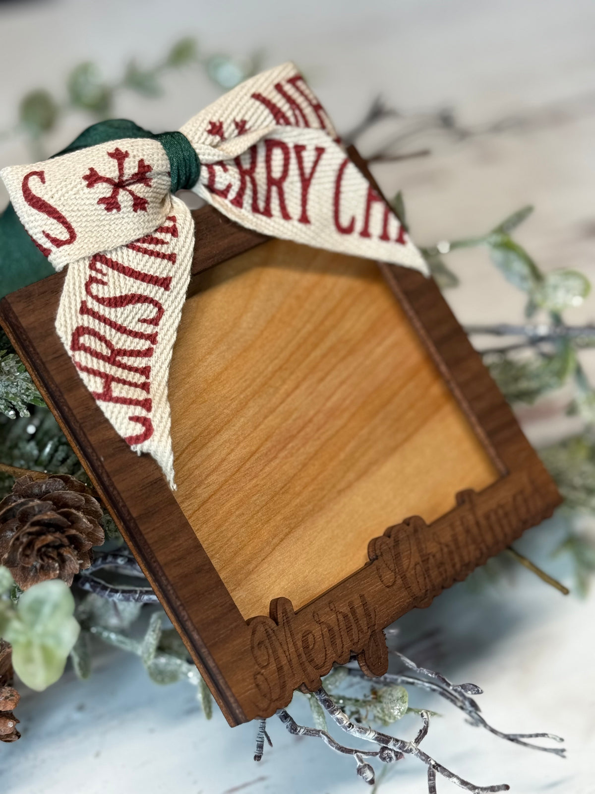 Merry Christmas Photo Frame Ornament