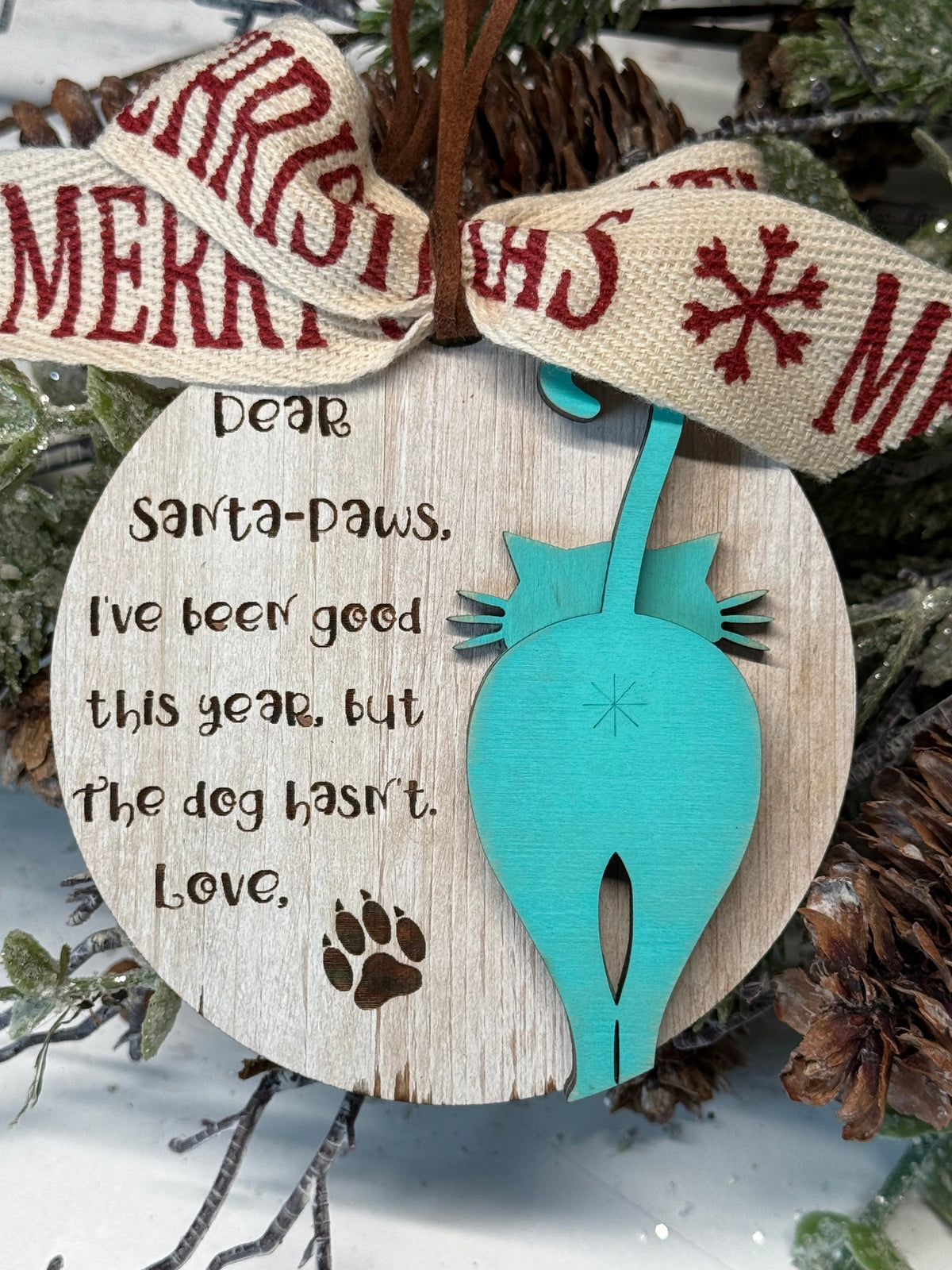 Dear Santa Paws Ornament