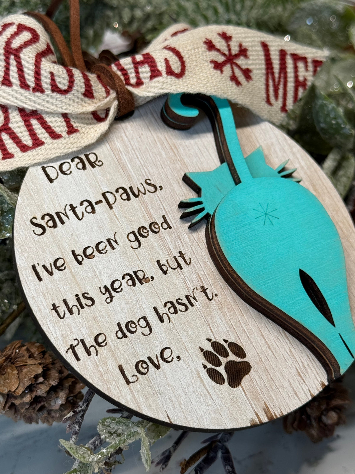 Dear Santa Paws Ornament