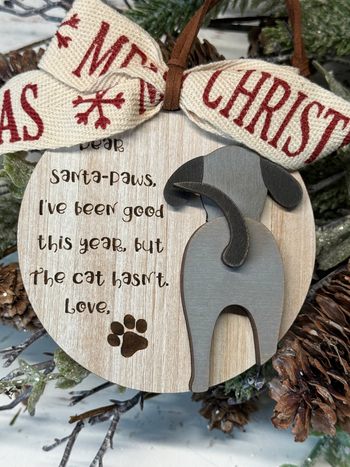 Dear Santa Paws Ornament