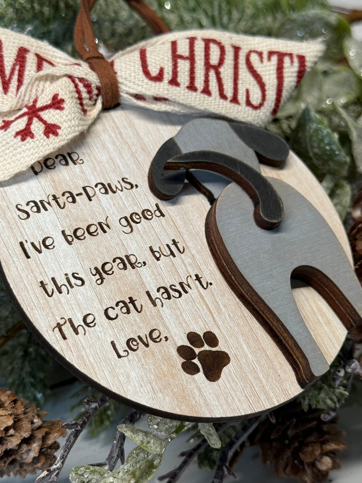 Dear Santa Paws Ornament