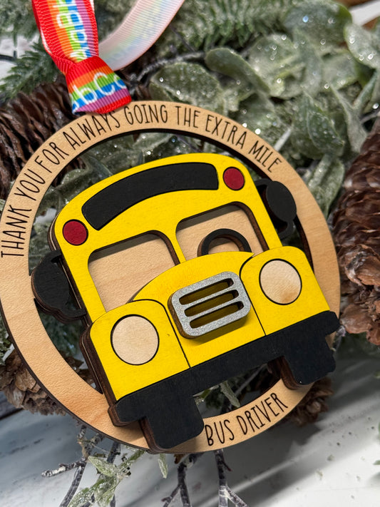 Bus Driver Thank-You Ornament