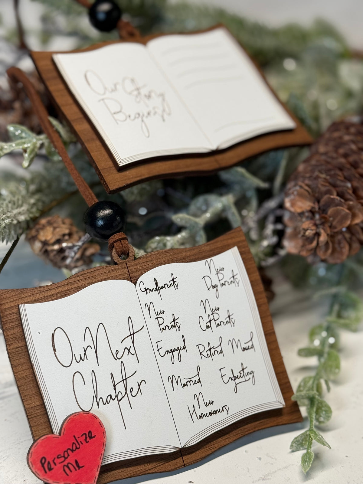 Our Story Begins / Our Next Chapter Ornament