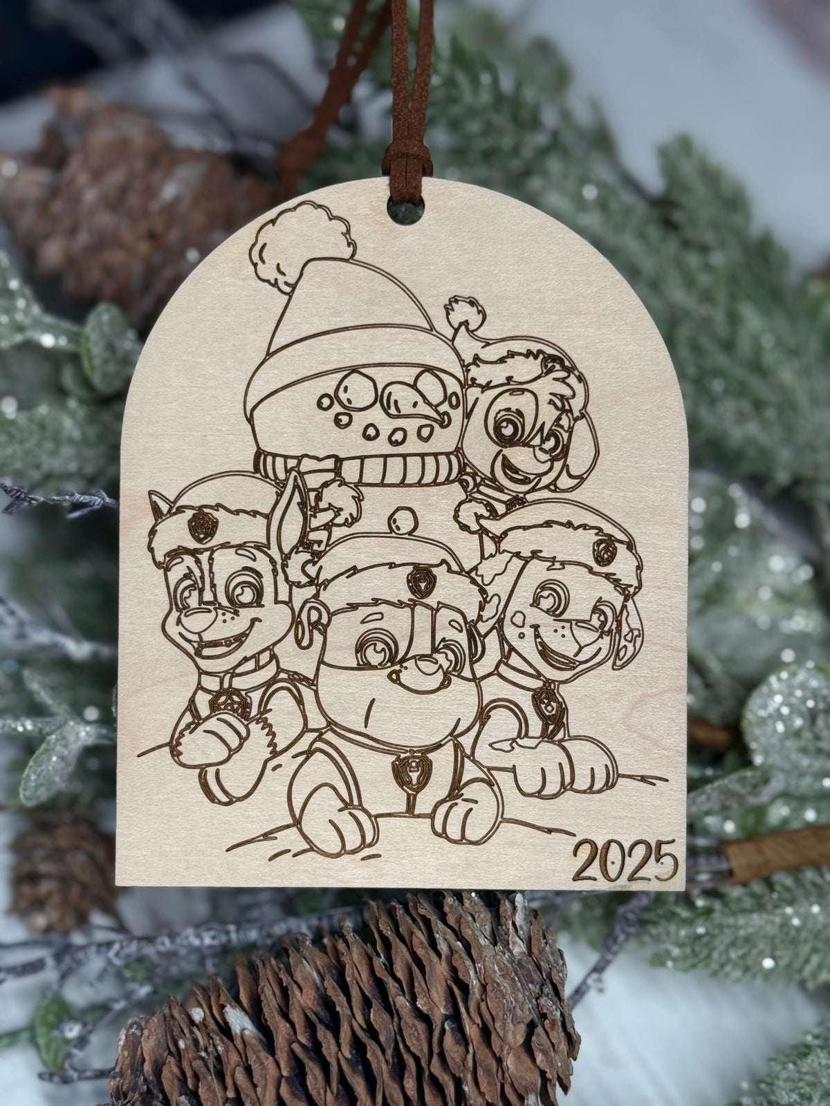 Favorite Character Engraved Tag Ornament