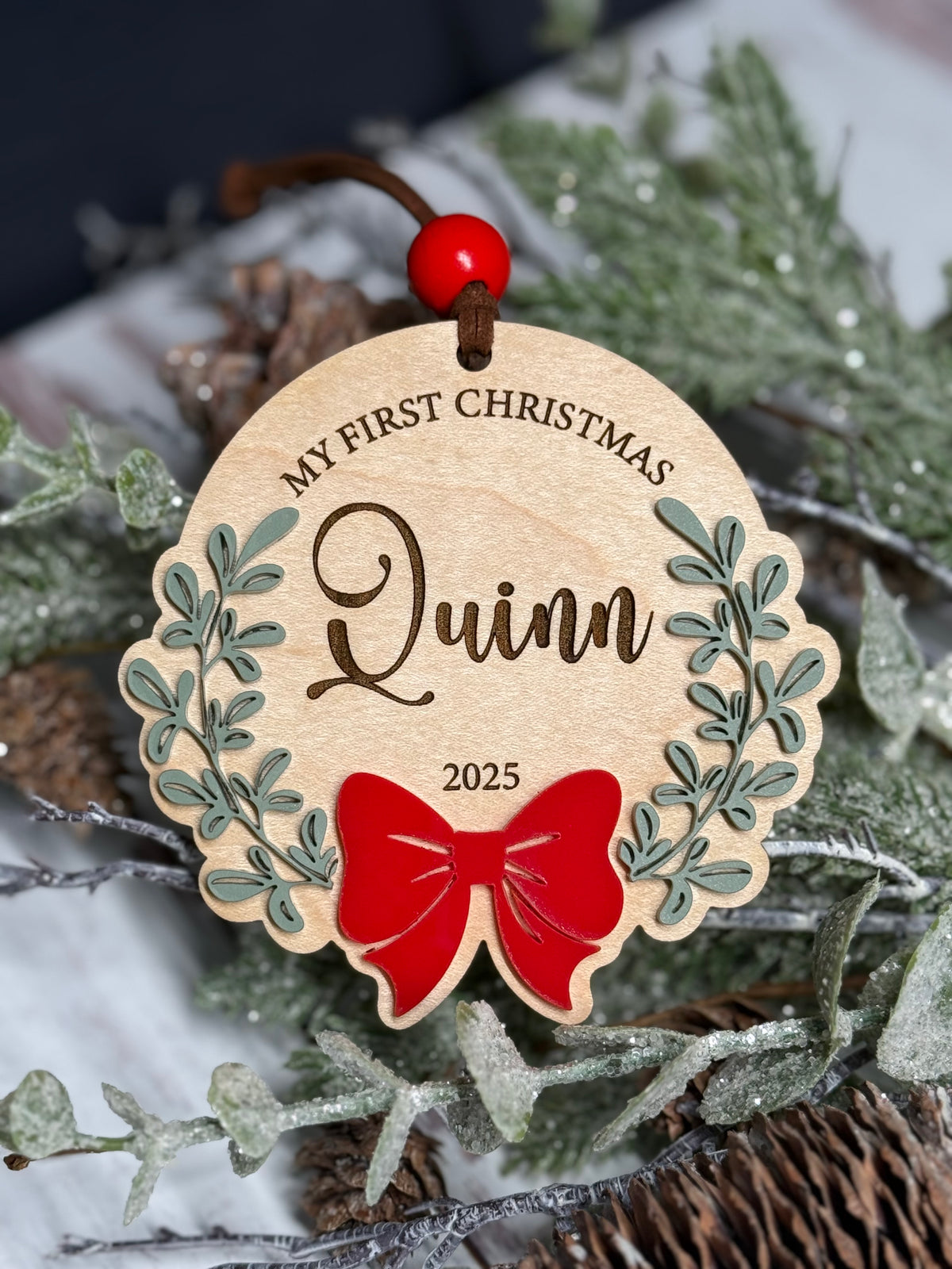 My First Christmas Wreath Ornament