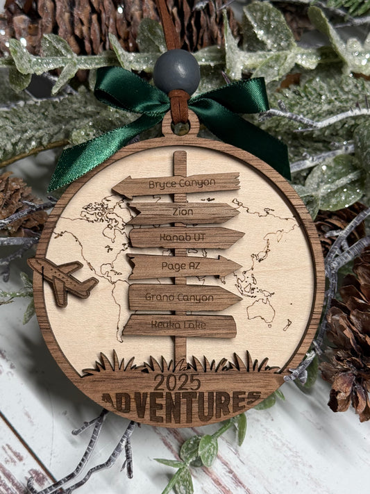 Adventure Signpost Ornament