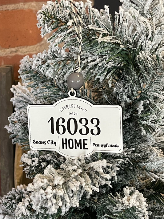Zip Code Ornament