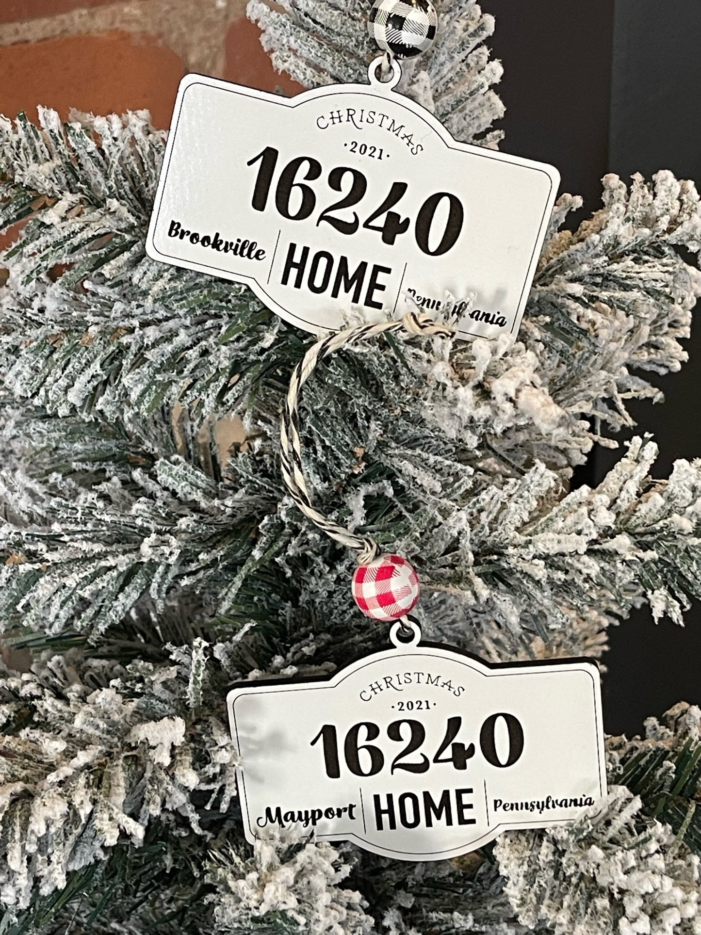 Zip Code Ornament